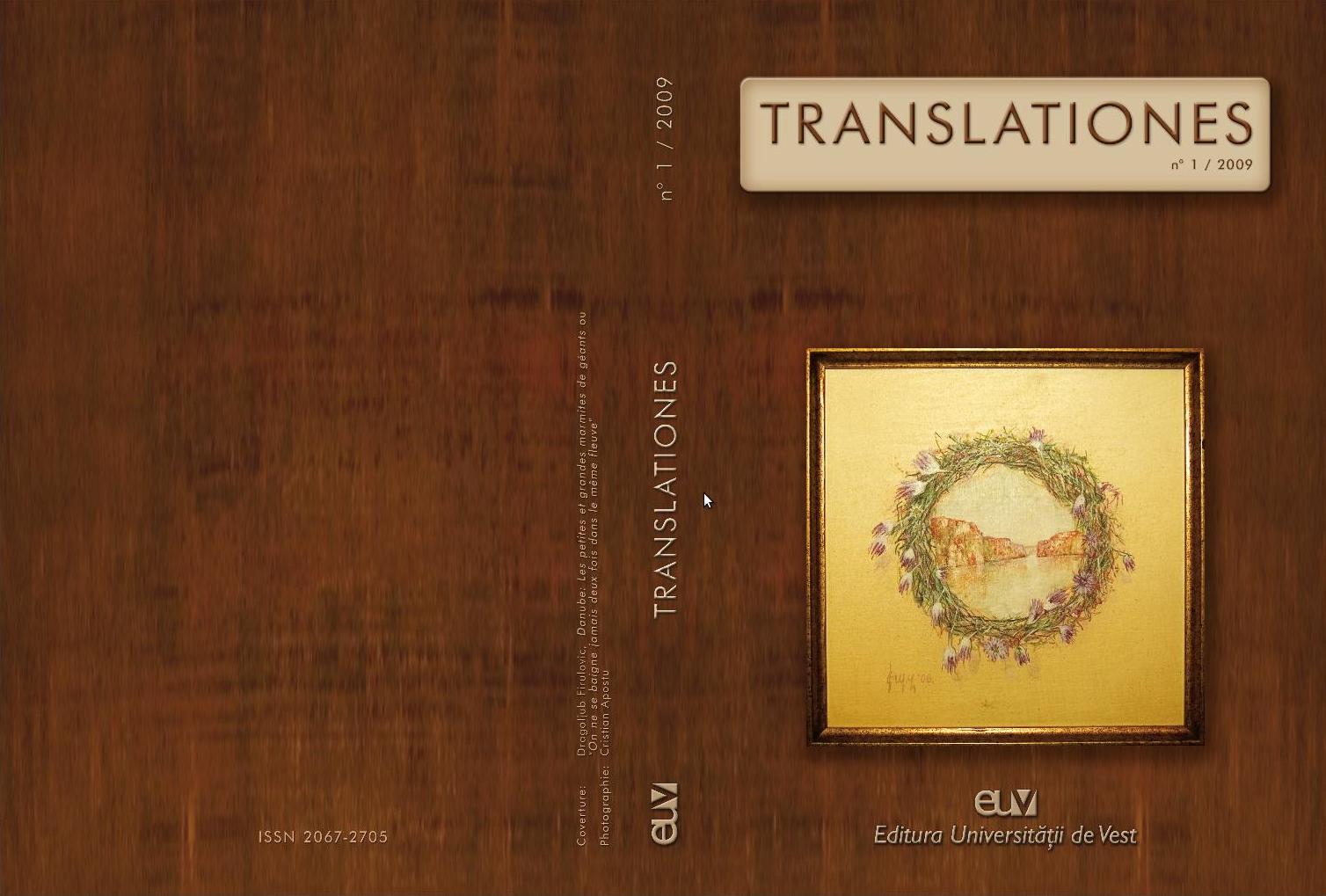 Revue Translationes No 1